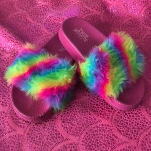 Pink rainbow slides girls